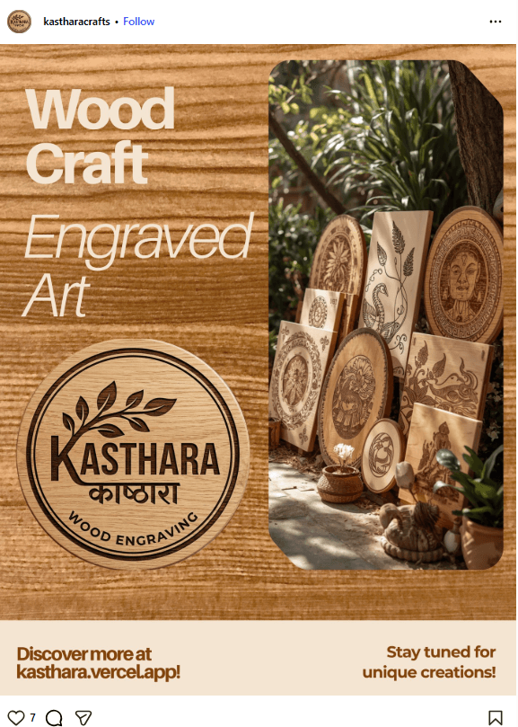 Traditional Nepali craftsmanship meets modern precision. 🪵✨ Kasthara is bringing high-speed, premium custom wood engraving to Kathmandu. Whether it's a personalized wedding plaque, corporate gifts, or home decor, we are launching something special.